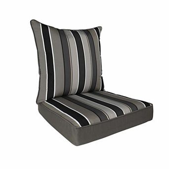Home Fashions International O'Sundeck Stripe Deep Seat Cushion Set