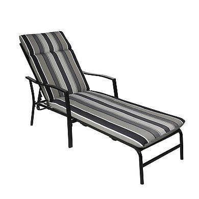 Home Fashions International O'Sundeck Stripe Chaise Lounge Cushion