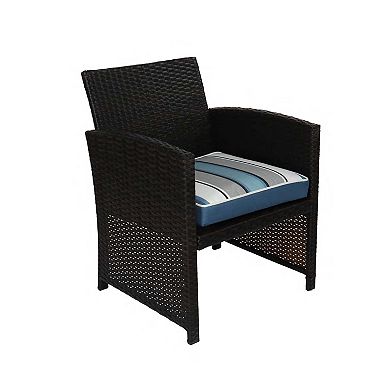Home Fashions International O'Sundeck Stripe 2-pack Deluxe Seat Cushion Set