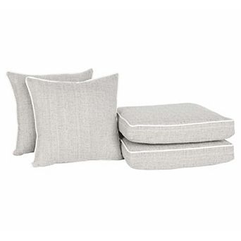 Home Fashions International O'Fiddlestix 4 pc Back Pillow & Seat Cushion Set