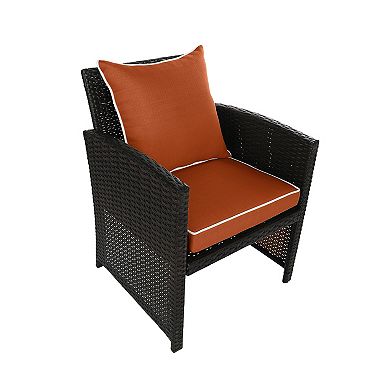 Home Fashions International O'Linen 4-piece Single U Cushion Set