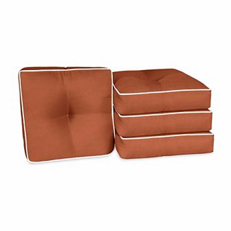 Home Fashions International O'Linen 4 pc Single U Cushion Set