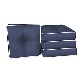 Home Fashions International O'Linen 4 pc Single U Cushion Set
