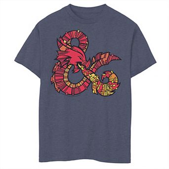Boys 8-20 Dungeons & Dragons Stained Glass Ampersand Logo Tee