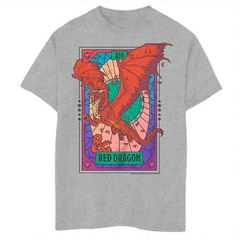 Boys 6-20 Dungeons & Dragons Red Dragon Tarot Tee