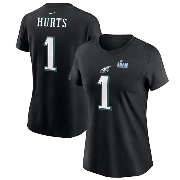 Jalen Hurts Philadelphia Eagles Nike Toddler Super Bowl LVII Name & Number  T-Shirt - Black