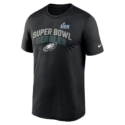 売れ筋商品|||ナイキ Tシャツ トップス レディース Men's Black Philadelphia Eagles Velocity Arch Performance T-shirt Black Men's Nike Black Philadelphia Eagles Super Bowl LVII Team