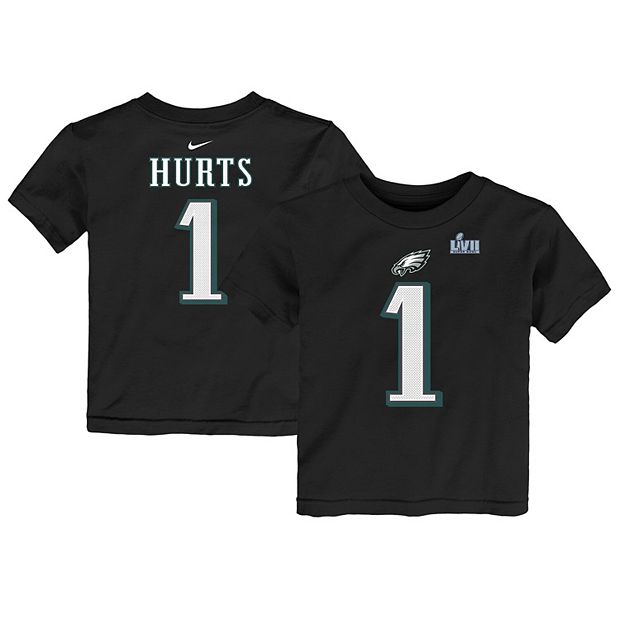 Women's Nike Jalen Hurts White Philadelphia Eagles Player Name & Number  T-Shirt