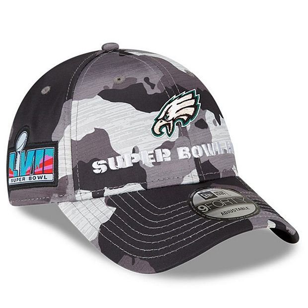 Men's New Era Gray Philadelphia Eagles Super Bowl LVII 39THIRTY Flex Hat