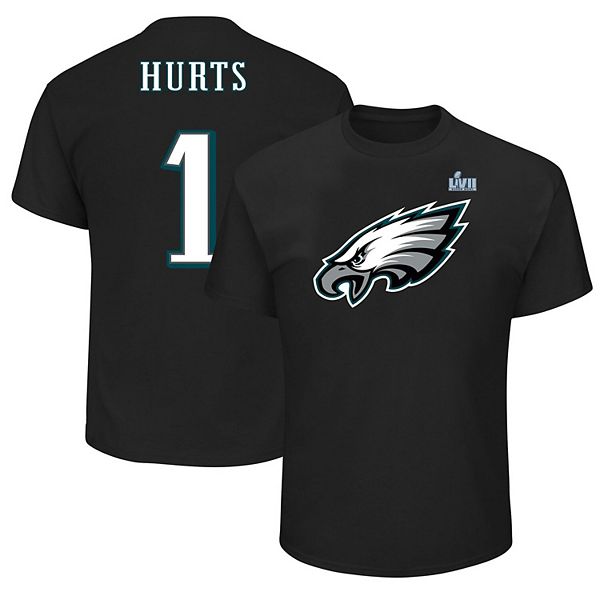 Premium Jalen Hurts Black Philadelphia Eagles Super Bowl LVII Big Tall Name  Number T-Shirt, hoodie, sweater, long sleeve and tank top