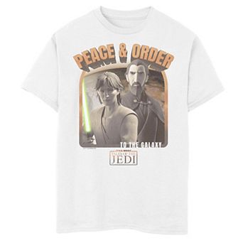 Boys 6-20 Star Wars Clone Wars Peace & Order Tee