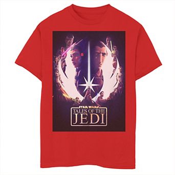 Boys 8-20 Star Wars Tales Of The Jedi Ahsoka Anakin And Obi Wan Tee