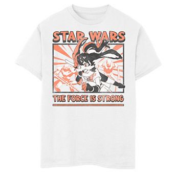 Boys 8-20 Star Wars Visions Strong Force Quote Tee