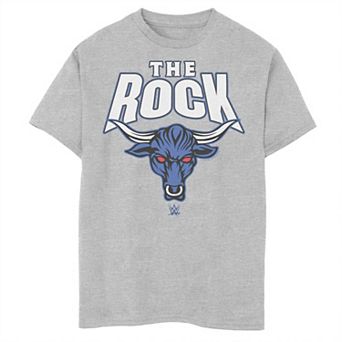 Boys 8-20 WWE The Rock Role Knower Bull Logo Tee