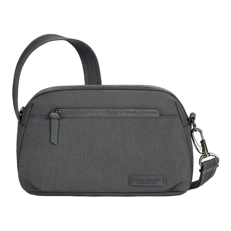 Travelon Anti-Theft Metro Dome Crossbody Bag, Grey