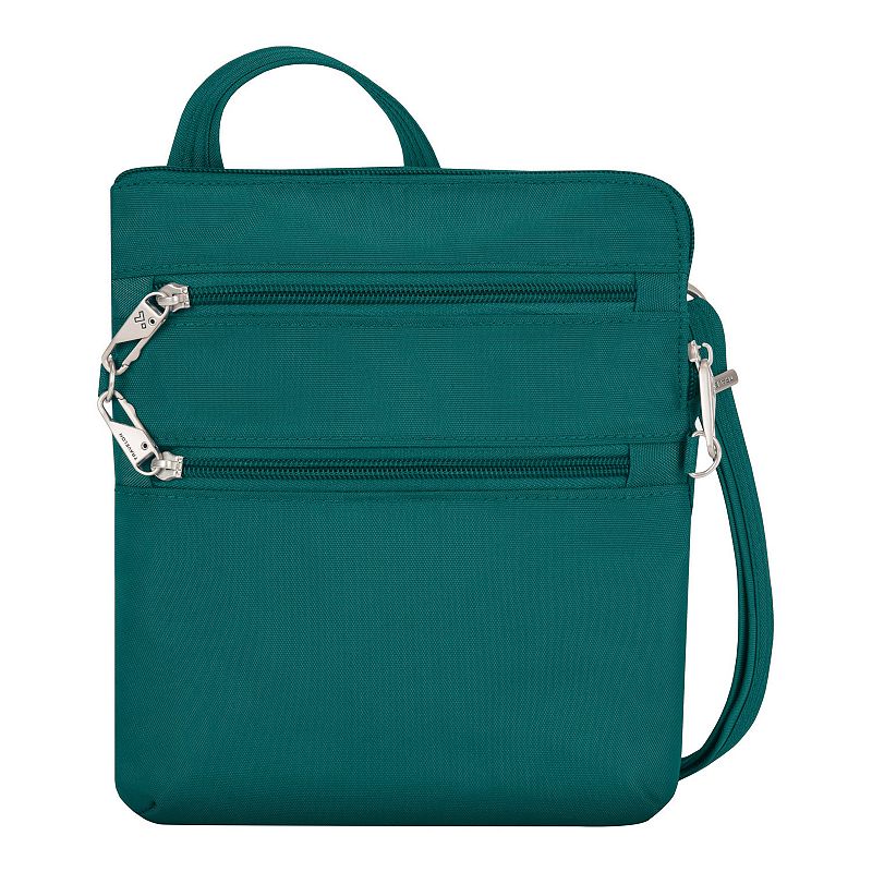 Travelon Anti-Theft Classic Slim Crossbody Bag, Green