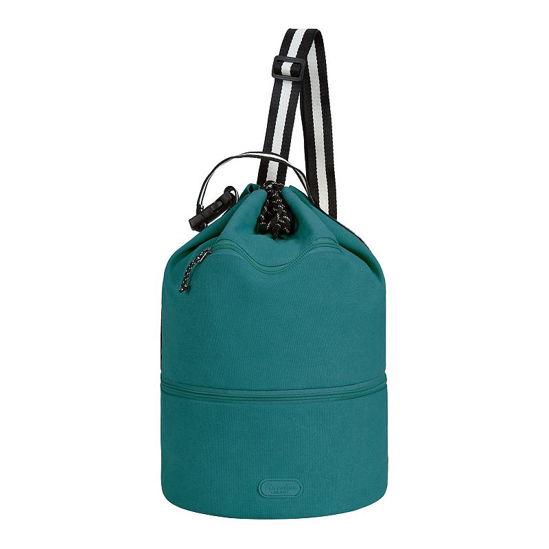 Travelon Coastal Cinch Bag & Cooler, Green