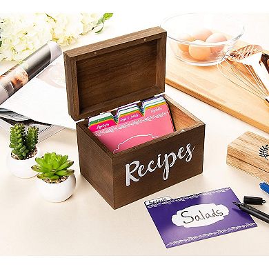 Recipe Card Dividers 4 x 6 Inches (Set of 24)