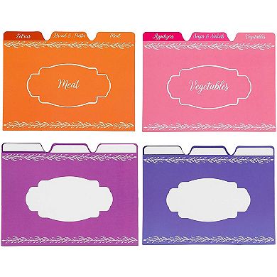 Recipe Card Dividers 4 x 6 Inches (Set of 24)