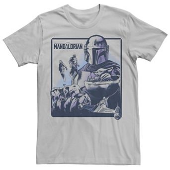 Men's Star Wars The Mandalorian Characters Collage Tee