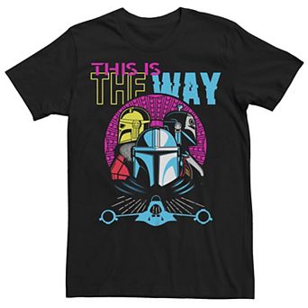 Men's Star Wars The Mandalorian Hyper Neon Sunset Tee