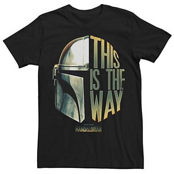 Men's Star Wars The Mandalorian This Is The Way Helmet Tee