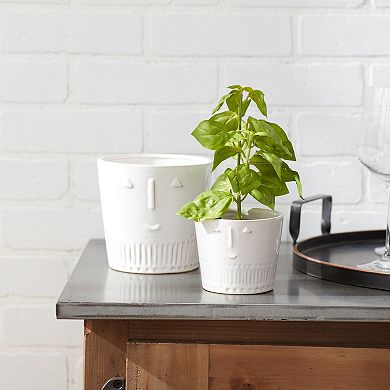 Melrose Face Planter Table Decor 2-piece Set