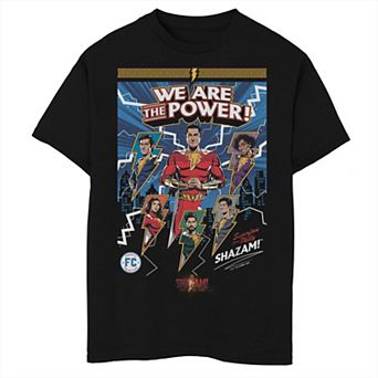 Boys 8-20 Shazam Fury Of The Gods We Are The Power Comic Portrait Tee