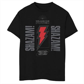 Boys 8-20 Shazam Fury Of The Gods The Power Arch Poster Tee