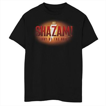 Boys 8-20 Shazam Fury Of The Gods Shazam 2 Logo Tee