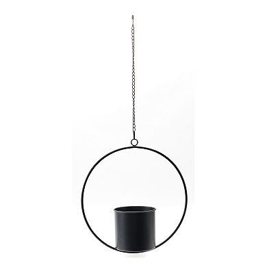 Melrose Modern Ring Hanging Planter Wall Decor 2-piece Set