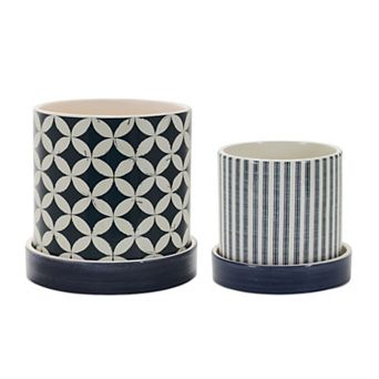 Melrose Geometric Planter Table Decor 2 pc Set