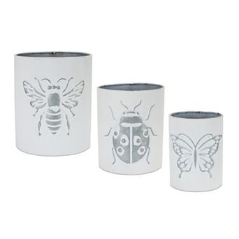 Melrose Insect Planter Table Decor 3 pc Set