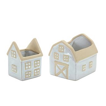 Melrose House Planter Table Decor 2 pc Set