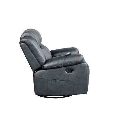 Relax-A-Lounger Morris Massage Swivel Recliner Arm Chair