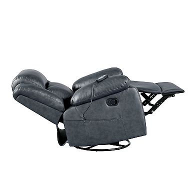 Relax-A-Lounger Morris Massage Swivel Recliner Arm Chair