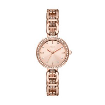 Relic By Fossil Women's Cora Rose Gold Tone Link Watch - ZR34650