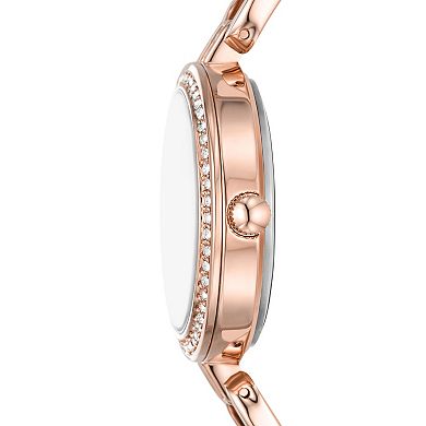 Relic By Fossil Women's Cora Rose Gold Tone Link Watch - ZR34650