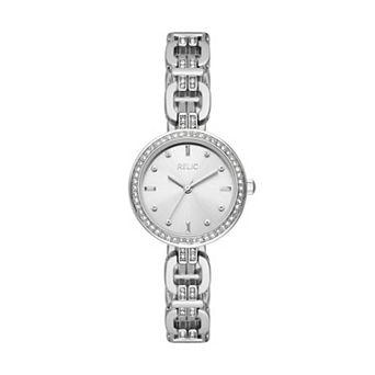 Relic By Fossil Women's Cora Silver Tone Link Watch - ZR34643