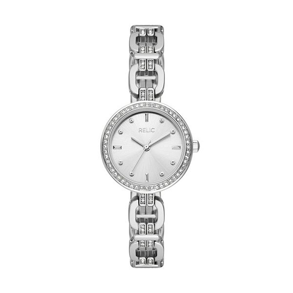 Relic By Fossil Women's Cora Silver Tone Link Watch - ZR34643