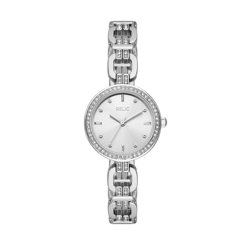 Relic By Fossil Women's Cora Silver Tone Link Watch - ZR34643, Size: Small