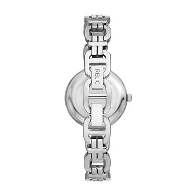 Relic By Fossil Women's Cora Silver Tone Link Watch - ZR34643