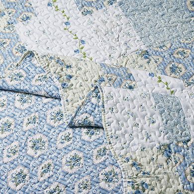 Brea Floral Oversize Quilt Bedspread Set