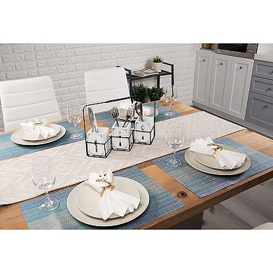 Set of 6 Christmas Napkin Rings, Gold Reindeer Holder for Holiday Party Décor