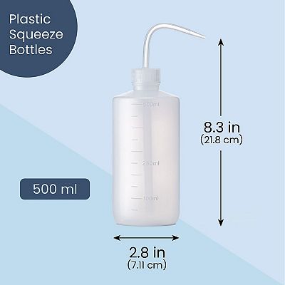 Lot De 3 Bouteilles Souples De 16 Oz (500 Ml) - Transparent - Pour Liquides Alimentaires Ou Nettoyants