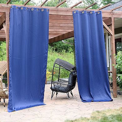 Sunnydaze Outdoor Blackout Curtain Panel - Set of 2