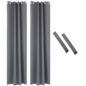Sunnydaze Outdoor Blackout Curtain Panel - Set of 2