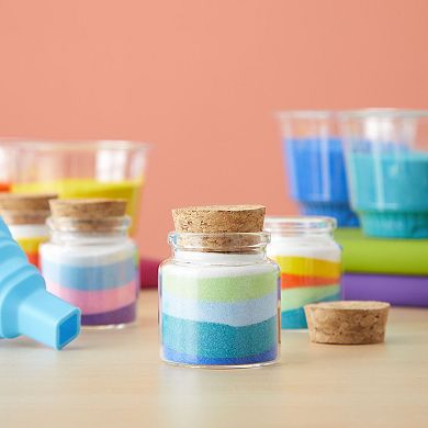 12 Pack Small Glass Jars with Cork Lids, 50ml Mini Bottles for DIY Crafts, Sand