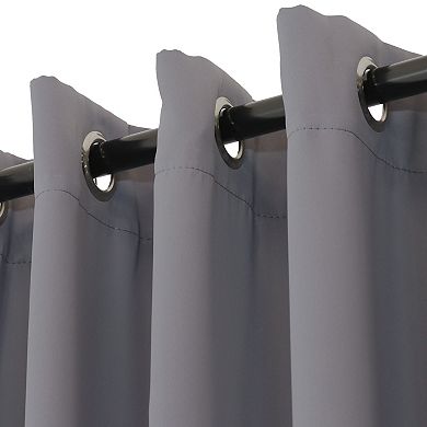 Sunnydaze Outdoor Blackout Curtain Panel with Grommets