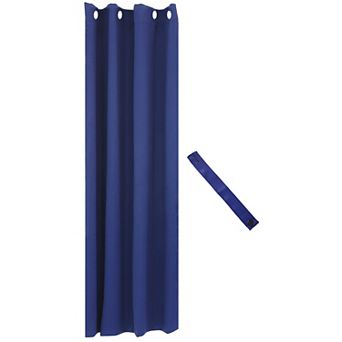 Sunnydaze Outdoor Blackout Curtain Panel with Grommets